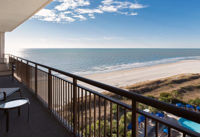 View of the Atlantic ocean from the balcony